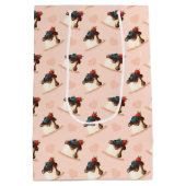 Personalisierte rosa Dessert Geschäft Geschenktüte (Rückseite)