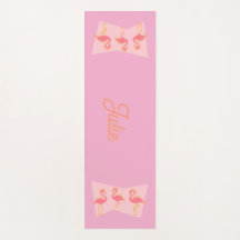 Personalisierte rosa Flamingo MCM Yogamatte
