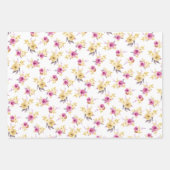 Personalisierte Rosa-Gold-Luftballons Geschenkpapier Set (Vorderseite 3)