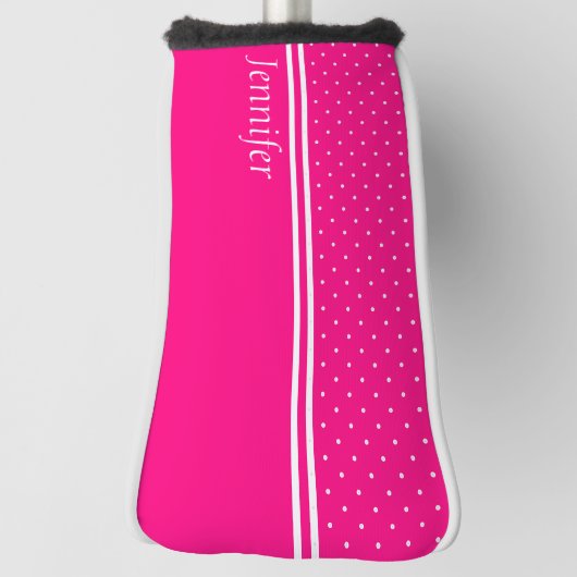 Personalisierte Rosa Golf Head Cover Headcover (Rotieren 90)