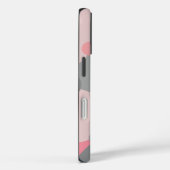 Personalisierte rosa-graue Moleküle iPhone Gehäuse Case-Mate iPhone Hülle (Rückseite / Rechts)