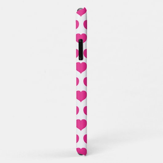 Personalisierte rosa Herzen Case-Mate iPhone Hülle (Hinten/Rechts)