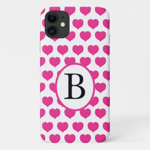 Personalisierte rosa Herzen Case-Mate iPhone Hülle