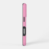 Personalisierte rosa Kalligrafie-Schrift Name iPhone Hülle (Rechte Seite)