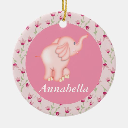 Personalisierte rosa keramikornament (Vorne)
