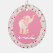 Personalisierte rosa keramikornament (Links)