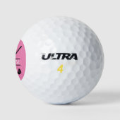 Personalisierte rosa Ladys Golfball (Logo)