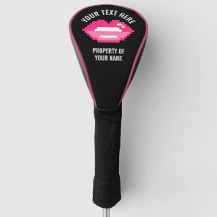 Personalisierte Rosa-Lips-Abdeckung für Frauen Golf Headcover