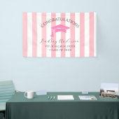Personalisierte rosa Mädchen-Abschlussfeier Banner (Messeveranstaltung)