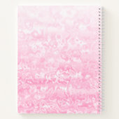 Personalisierte rosa Marmorskizze Notizblock (Rückseite)