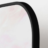 Personalisierte, rosa Marmorstruktur Pickleball Schläger (Linke Seite)