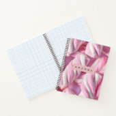 Personalisierte rosa Marshmallow-Twist Notizblock (Innenseite)