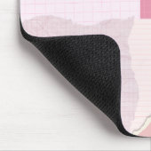 Personalisierte rosa Mauspad (Ecke)