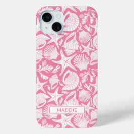 Personalisierte rosa Muscheln Case-Mate iPhone Hülle