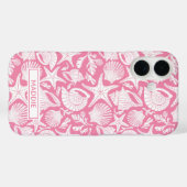 Personalisierte rosa Muscheln Case-Mate iPhone Hülle (Rückseite (Horizontal))
