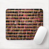 personalisierte rosa Namen gestrichen Mousepad (Mit Mouse)
