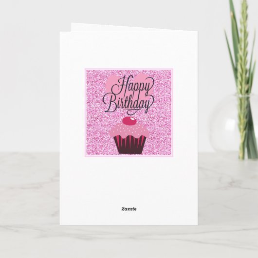 Personalisierte Rosa Owl Happy Birthday Card Karte (Rückseite)