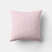 Personalisierte rosa Polka-Punkt-Prinzessin Pillow Kissen (Rückseite)