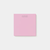 Personalisierte rosa Post-it-Notizen Post-it Klebezettel (Vorderseite)