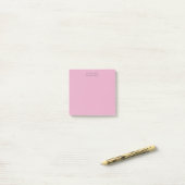 Personalisierte rosa Post-it-Notizen Post-it Klebezettel (Auf Schreibtisch)