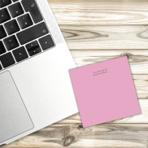 Personalisierte rosa Post-it-Notizen