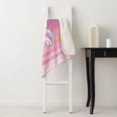 Personalisierte Rosa Prinzessin Sherpadecke (Beispiel)