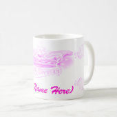 Personalisierte rosa Prinzessin - Tasse (VorderseiteRechts)