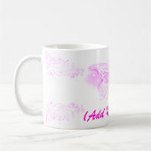 Personalisierte rosa Prinzessin - Tasse (Links)