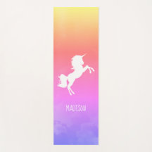 Personalisierte Rosa Regenbogenwolken Unicorn