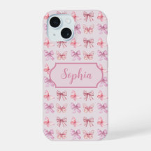 Personalisierte rosa Schleife Coquette-Stil