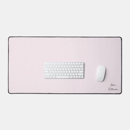 Personalisierte rosa Schreibtischmatte mit Individ (Tastatur & Maus)