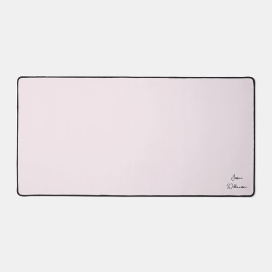 Personalisierte rosa Schreibtischmatte mit Individ (Vorderseite)