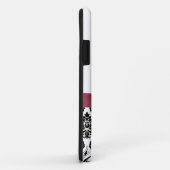 Personalisierte rosa schwarze Damast iPhone 5 Case-Mate iPhone Hülle (Hinten/Rechts)