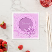 Personalisierte Rosa Skalpelle Serviette (Beispiel)