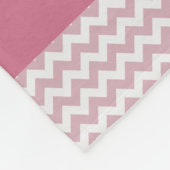 Personalisierte rosa Sparren-ethnische Prinzessin Fleecedecke (Ecke)