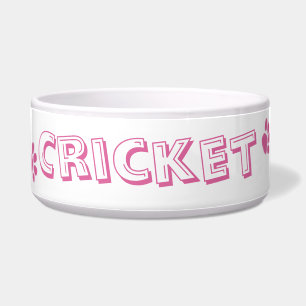 Personalisierte rosa "Tatze druckt" Napf