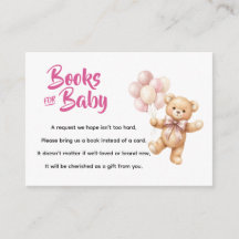 Personalisierte rosa Teddybär-Bücher für Baby