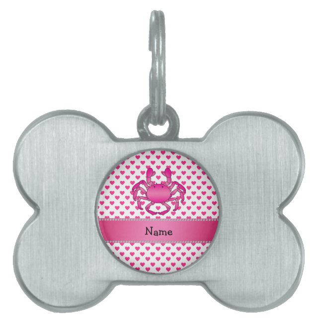Personalisierte rosa tiermarke (Vorderseite)