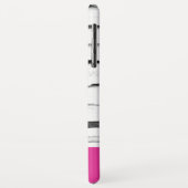 Personalisierte, rosa und farbenfrohe Streifen Case-Mate iPhone Hülle (Hinten/Links)