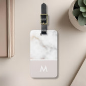 Personalisierte Rosa- und Goldmarmor Gepäckanhänger