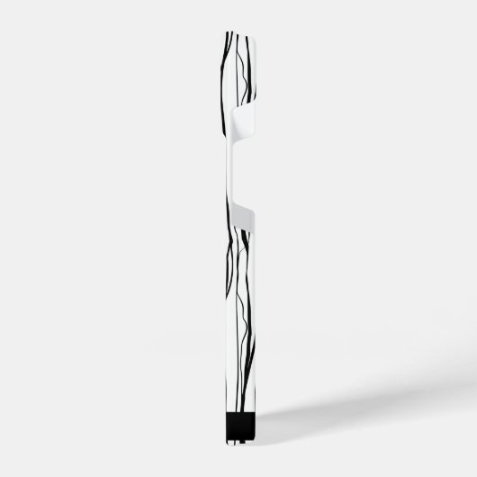 Personalisierte Rosa und Schwarz iPhone Hülle (Linke Seite)