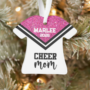Personalisierte Rosa und Schwarz Mama Ornament