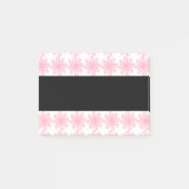 Personalisierte Rosa und Schwarze Blüten Post-it Klebezettel (Vorderseite)