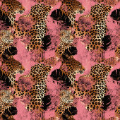 Personalisierte rosa Wasserfarbe Leopardenhaut mod Fleecedecke