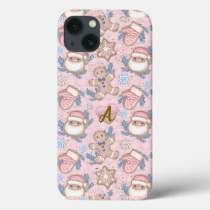 Personalisierte Rosa Weihnachtskekse Case-Mate iPhone Hülle