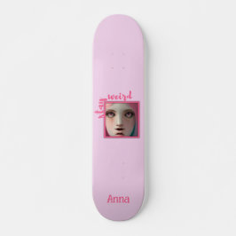 Personalisierte, rosafarbene Coole Skateboard blei