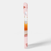 Personalisierte, rosafarbene Eier und Bacon-Muster Case-Mate iPhone Hülle (Rückseite / Links)