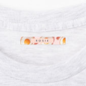 Personalisierte, rosafarbene Eier und Bacon-Muster Etiketten (Befestigt)