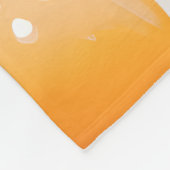 Personalisierte, rosafarbene Eier und Bacon-Muster Fleecedecke (Ecke)