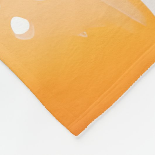 Personalisierte, rosafarbene Eier und Bacon-Muster Fleecedecke (Ecke)